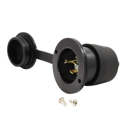 Ac Works Straight Blade Plug, 5-15P, 15 A, 125V AC, 2 Pole, 3 Wire, Grounded ASIN515P-WC